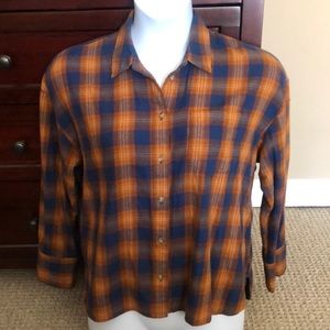 Madewell plaid button up XL